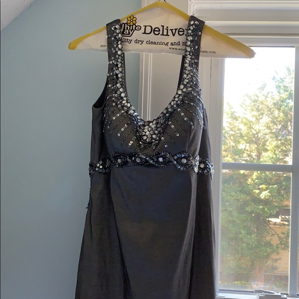 Jump gray/silver bridesmaid/prom dress